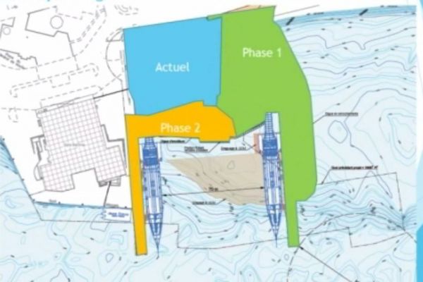 Une nouvelle esquisse des quais des ferries à Saint-Pierre dévoilée