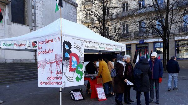 Action contre le plan trump et les produits des colonies israéliennes