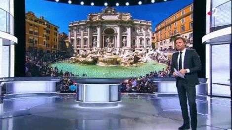 Rome : la fontaine de Trévi en danger
