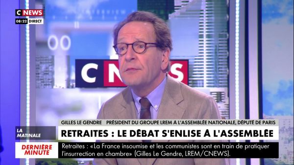Gilles Le Gendre (LREM) : «Il y a 33 députés qui sont en train de saboter le travail des 544 autres»