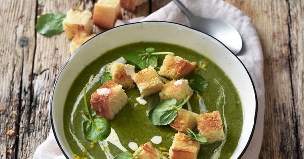 Ma soupe de cresson parce que les soupes sont des réconfortants naturels !