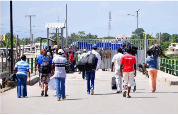 Frontière fermée ? OIM : « le portes de la frontière s’ouvrent quelques minutes par jour pour permettre la sortie de migrants haitiens » et ou « déportés » précise OMTT.