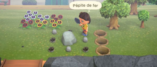 [GUIDE] Les rochers, récupérer des pépites de fer, d’or, pierre et argile dans Animal Crossing New Horizons
