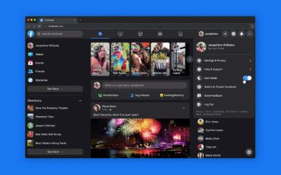 Facebook lance une nouvelle version sur desktop avec le dark mode