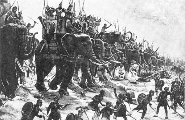 Les éléphants de guerre