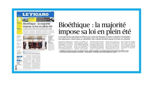 Loi de bioéthique en France : "La majorité impose sa loi en plein été"