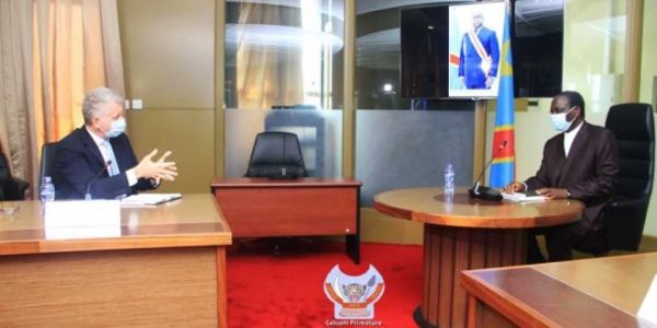 RDC-UE : Ilunga Ilunkamba et Jean- Marc Châtaigner échangent sur l'élargissement de la coopération