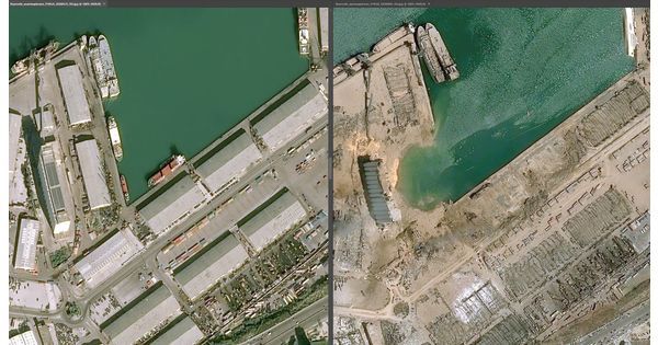[Vidéo] Ces images satellite qui témoignent de la violence de l'explosion à Beyrouth
