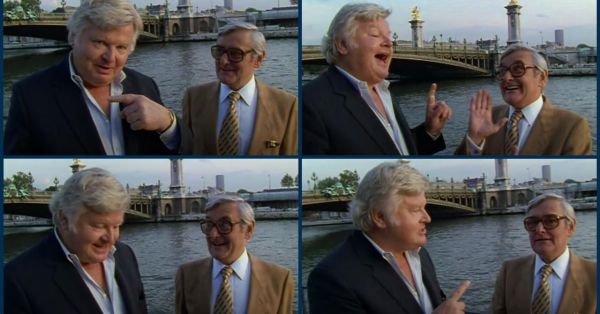 Quand Benny Hill présentait Roger Carel, sa voix française, aux Anglais
