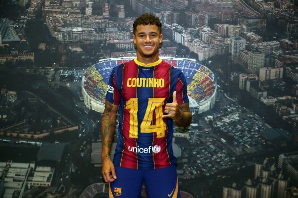 Barça : Coutinho portera le numéro 14 en 2020-2021