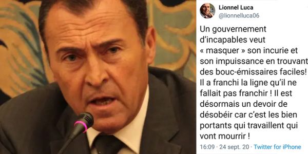 Coronavirus : le maire de Villeneuve-Loubet appelle à la « résistance » contre les mesures de Véran, « une dictature »