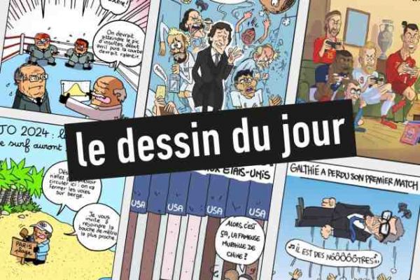 Le dessin - Ciel bleu sur le cyclisme français
