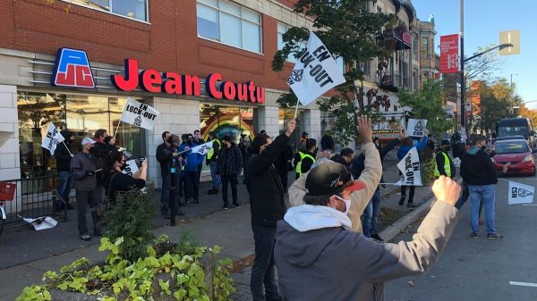 Lock-out à l'entrepôt Jean Coutu de Varennes: une dizaine de manifestations à Montréal