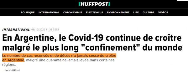 Après 7 mois de confinement, record de contaminés et de décès en Argentine