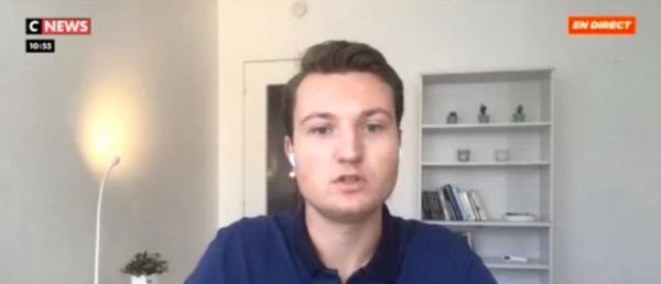 Atteint du coronavirus, ce jeune homme de 24 ans témoigne dans "Morandini Live" sur CNews: "Le Covid-19 m'a mis KO" - VIDEO