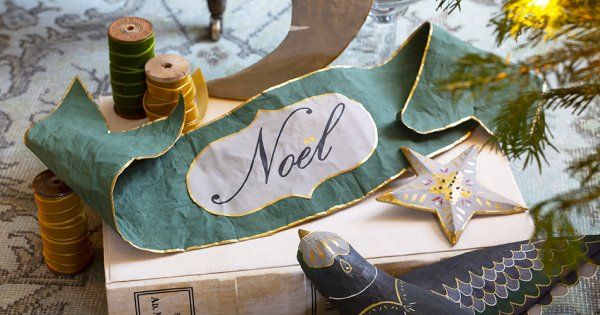 Tuto déco : 4 décorations de Noël à faire en papier mâché