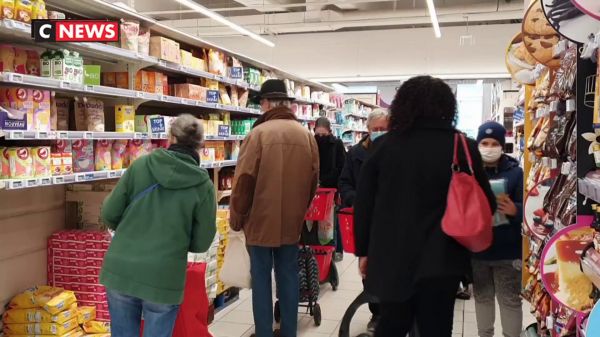 Reconfinement : les supermarchés  à nouveau pris d'assaut ?