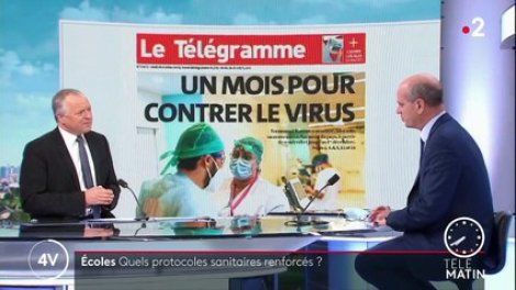 « Le port du masque peut être intéressant pour les plus jeunes » : Jean-Michel Blanquer est l’invité des 4 Vérités