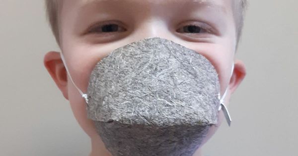 Un masque pour enfant 100 % végétal est fabriqué dans l'Yonne