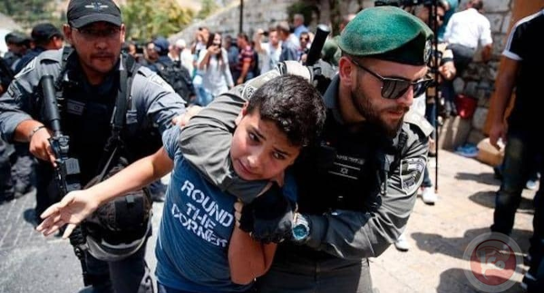 L'occupation a arrêté environ 400 enfants depuis le début de l'année