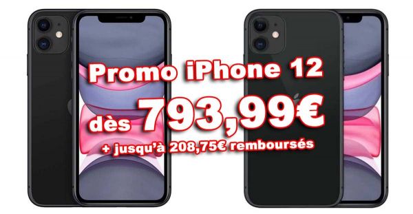 🔥 Promo Flash : dès iPhone 12 à 793,99 € + jusqu’à 208,75 € remboursés