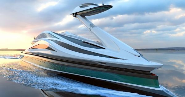 Cet incroyable yacht de 137 mètres en forme de cygne est un véritable bijou de technologie