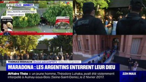 Le convoi funéraire de Diego Maradona est arrivé à Bellavista