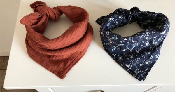 Tutoriel pour coudre facilement un foulard pour enfant