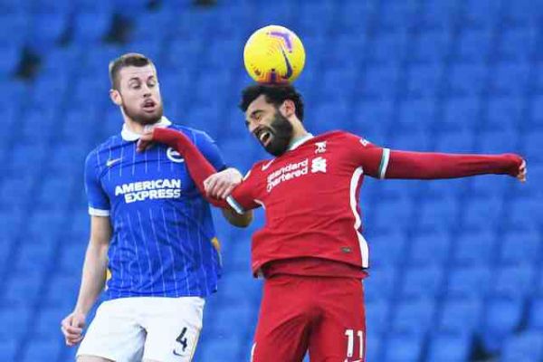 Foot - ANG - Premier League : Liverpool leader provisoire malgré son match nul contre Brighton