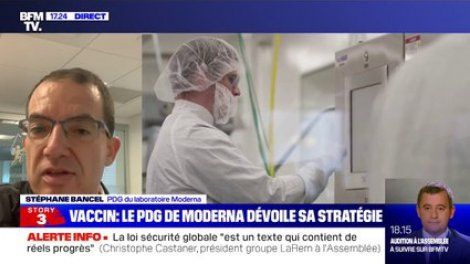 Vaccin anti-Covid: Stéphane Bancel (Moderna) espère "avoir une approbation en Europe avant la fin de l'année"
