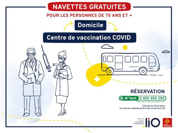 Un transport à la demande gratuit pour aller se faire vacciner en Occitanie