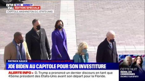 Joe Biden et Kamala Harris arrivent au Capitole pour leur investiture