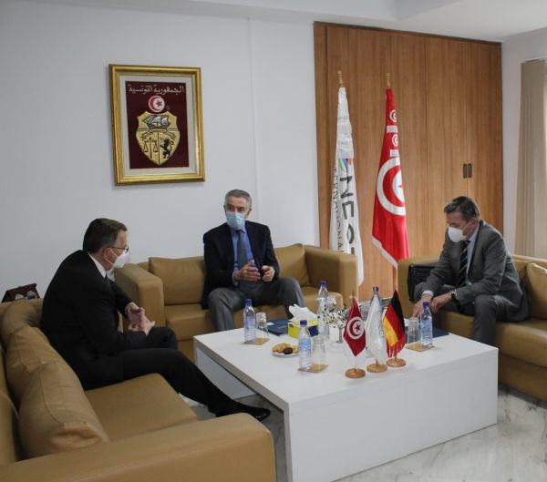 CONECT: l'ambassadeur d'Allemagne en Tunisie reçu par Tarak Cherif