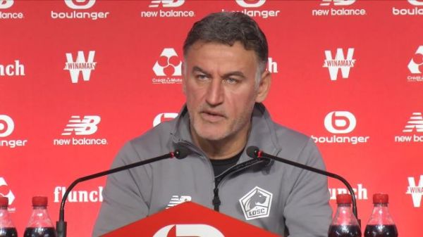 Foot - L1 - Lille - L'entraîneur de Lille Christophe Galtier évoque la méthode Olivier Létang