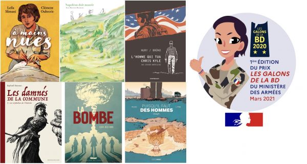 On ne bulle pas à l'armée : les six finalistes du prix Les Galons de la BD 2021