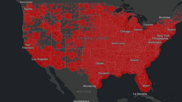 CARTE - Covid-19 : plus de 416.000 morts aux États-Unis