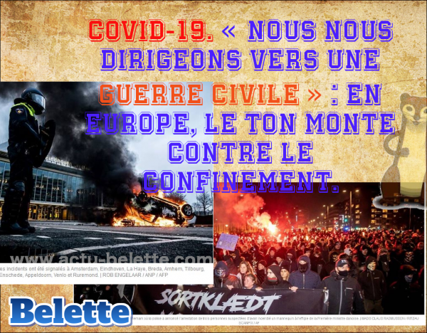 Les protestations se multiplient en Europe contre les mesures anti-Covid