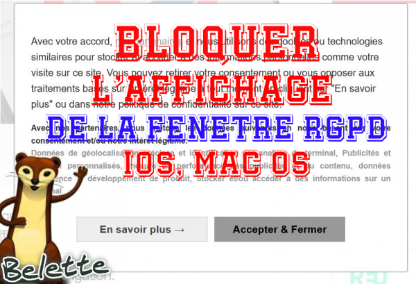 Comment bloquer l'affichage des bannières de consentement des sites Web sur iOS et macOS