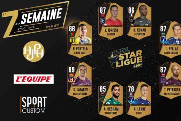 Hand - Lidl Starligue - Kiril Lazarov et Karl Konan dans le « 7 de la semaine » de Lidl Starligue