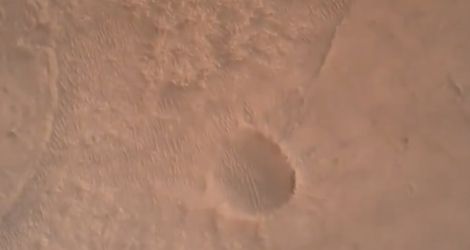 La vidéo de l'arrivée du rover Perseverance sur la planète Mars