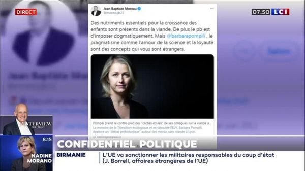 Menu sans viande : ça secoue pour Barbara Pompili !