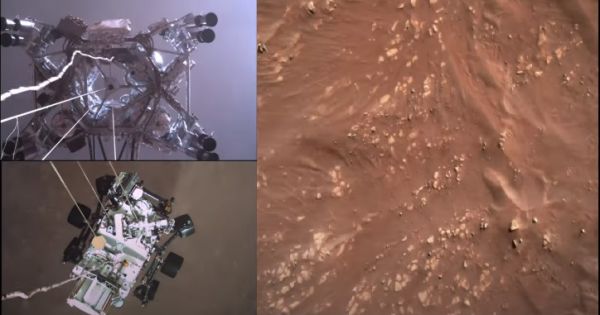 Les images inédites de l’atterrissage du rover Persévérance et le bruit du vent martien