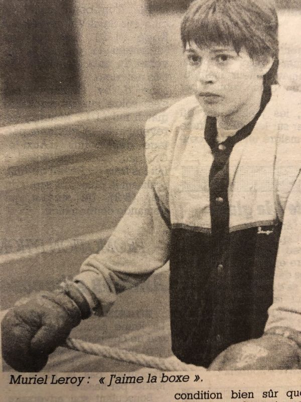 RETRO : Muriel Leroy première femme à pratiquer la boxe française