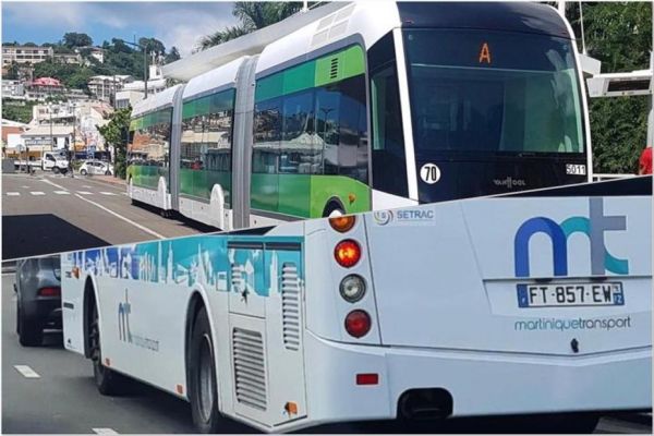 1er mars 2021 : finie la gratuité du transport collectif sur le réseau centre de Martinique