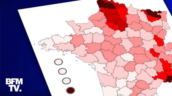 CARTE. Covid-19: hormis les Alpes-Maritimes, quels sont les autres départements qui inquiètent?