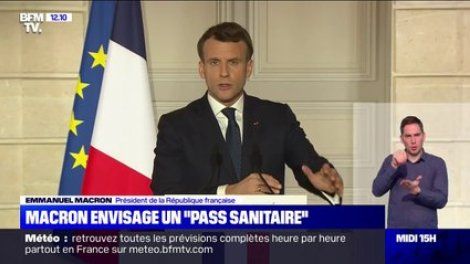 Emmanuel Macron envisage un "pass sanitaire"