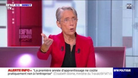 Élisabeth Borne: "On fait le maximum pour permettre à tous les jeunes à accéder à un emploi"