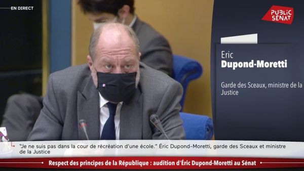 Séparatisme : Éric Dupond-Moretti veut « taper sur les professionnels de la haine en ligne »