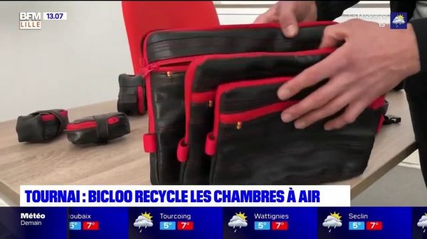 Tournai: un entrepreneur transforme les chambres à air en maroquinerie