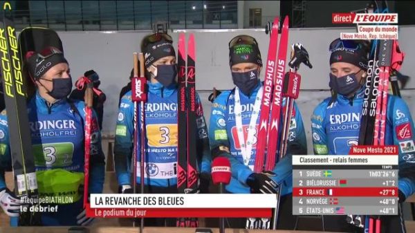Biathlon - CM (F) - Justine Braisaz-Bouchet, 3e avec le relais français à Nove Mesto : « Ça lance très bien le week-end »